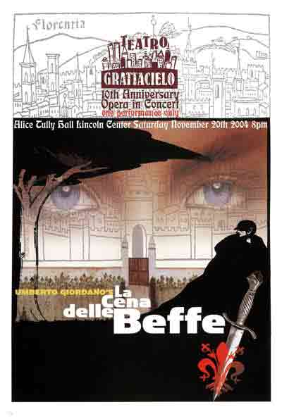 Plakat zu Giordanos La Cena delle Beffe