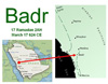 Karte von der Schlacht bei Badr