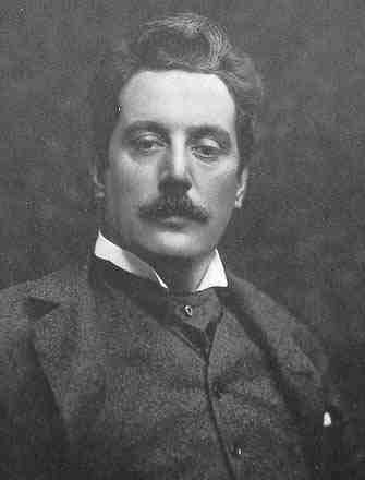 Portraitbild des Komponisten Giacomo Puccini